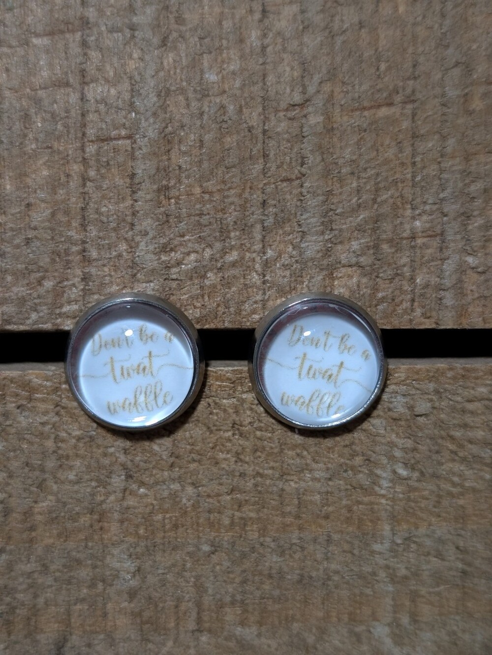 💟 Bad Word Handmade Stud Earrings